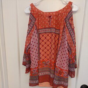Westport 1962 Y2K Boho Wide Arm Lined Top Size L